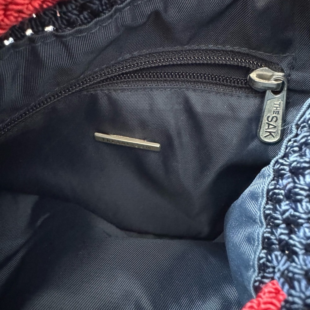 The Sak Navy and Red Crochet Backpack - Picture 8 of 8